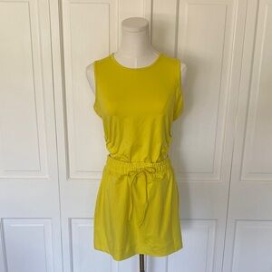 Mono B Bright Yellow Sleeveless Mini Dress